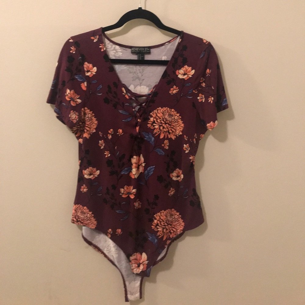 Floral body suit